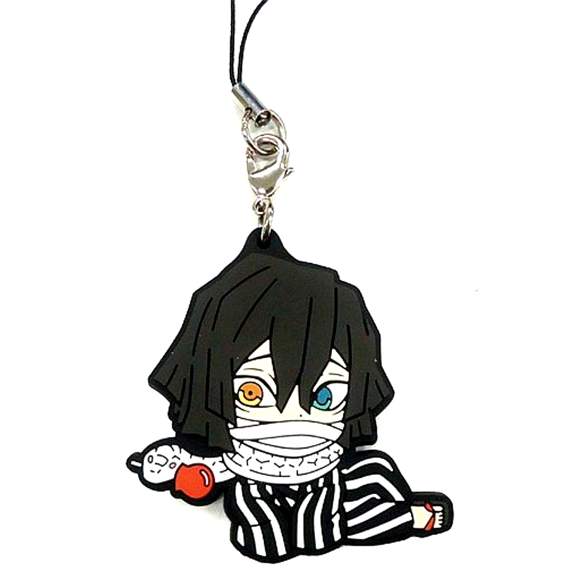 Obanai Iguro F Prize Rubber Strap Hashira Ver. Kyun Chara Illustrations Ichiban Kuji Demon Slayer Kimetsu no Yaiba 3 [USED]