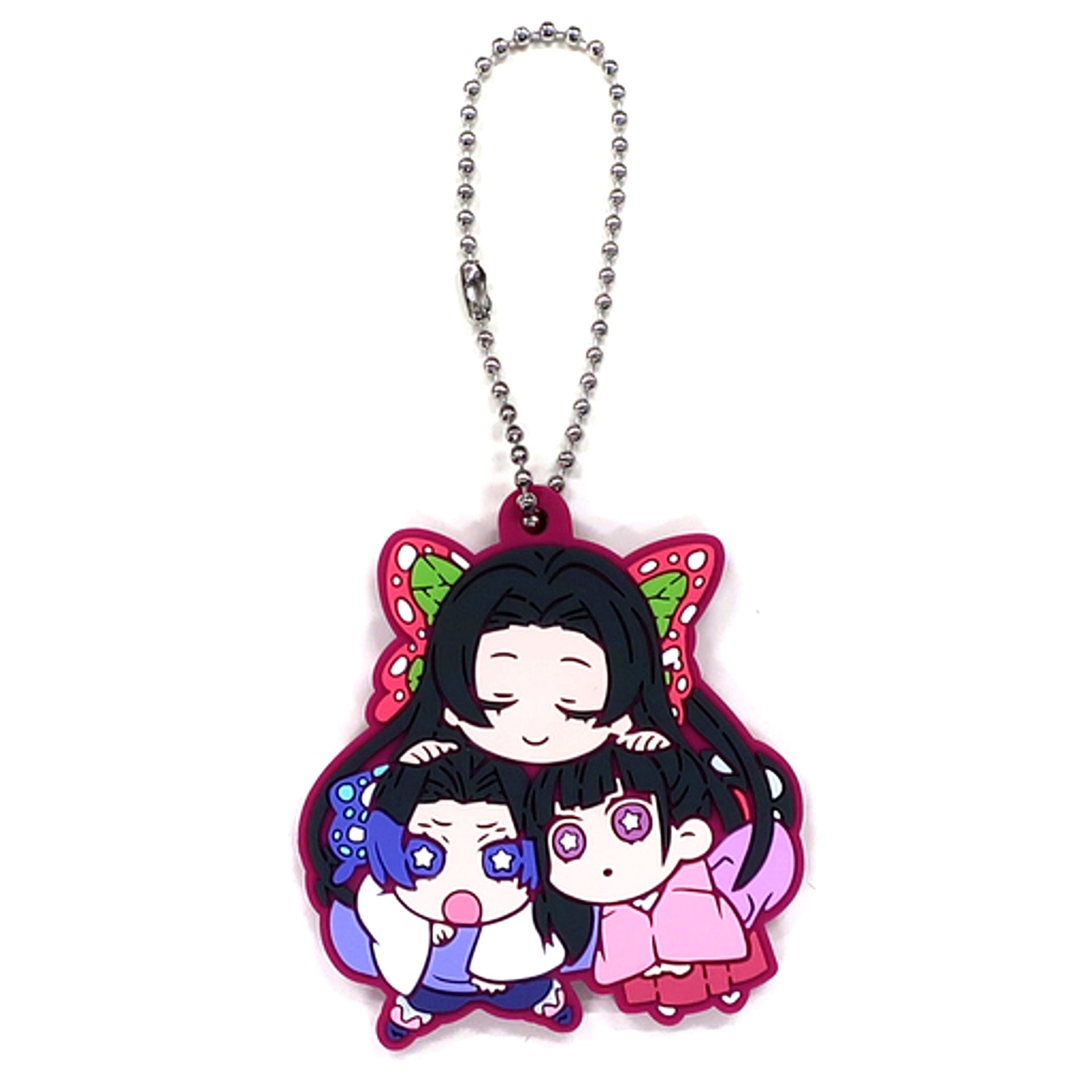 Kanao Tsuyuri & Shinobu Kocho & Kanae Kocho Demon Slayer: Kimetsu no Yaiba Chara Banchoukou Rubber Mascot Form 6 [USED]