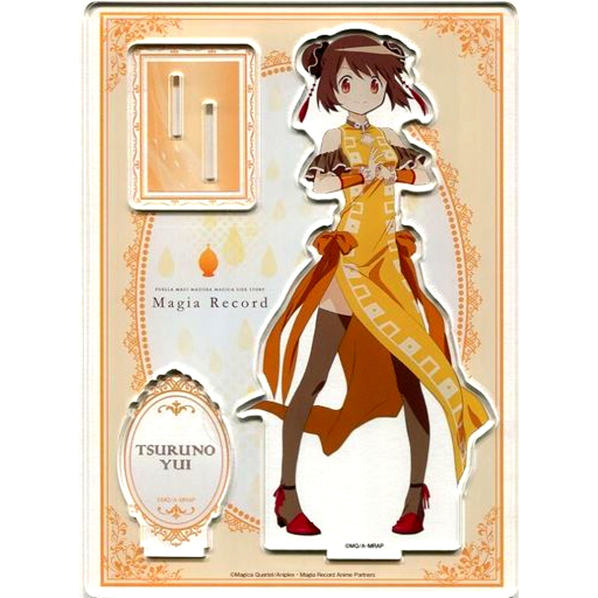 Tsuruno Yui Acrylic Stand Magia Record: Puella Magi Madoka Magica Side Story Mikazuki Villa Home Party in AniON STATION AKIHABARA Main Store [USED]