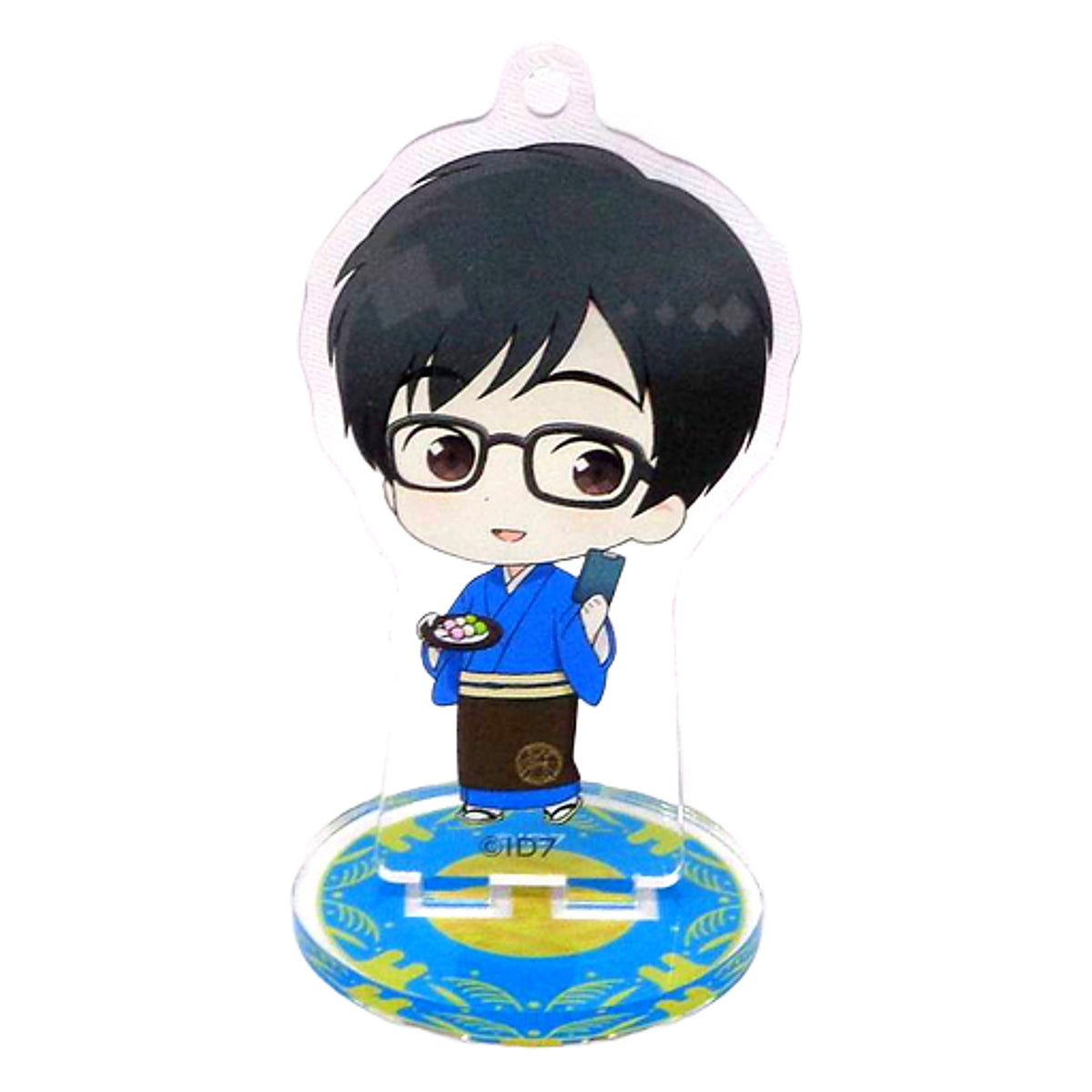 IDOLiSH7 Rinto Okazaki Trading Acrylic Stand Keychain Love July Festival Ver. Manager & President animatecafe Ainana Moon Viewing Festival Limited Keychains [USED]