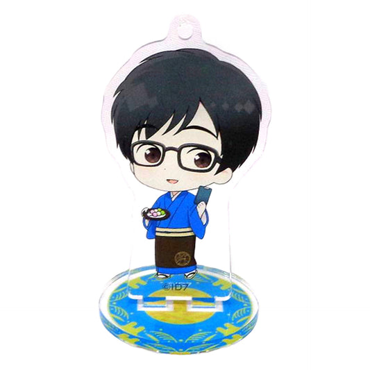 IDOLiSH7 Rinto Okazaki Trading Acrylic Stand Keychain Love July Festival Ver. Manager & President animatecafe Ainana Moon Viewing Festival Limited Keychains [USED]