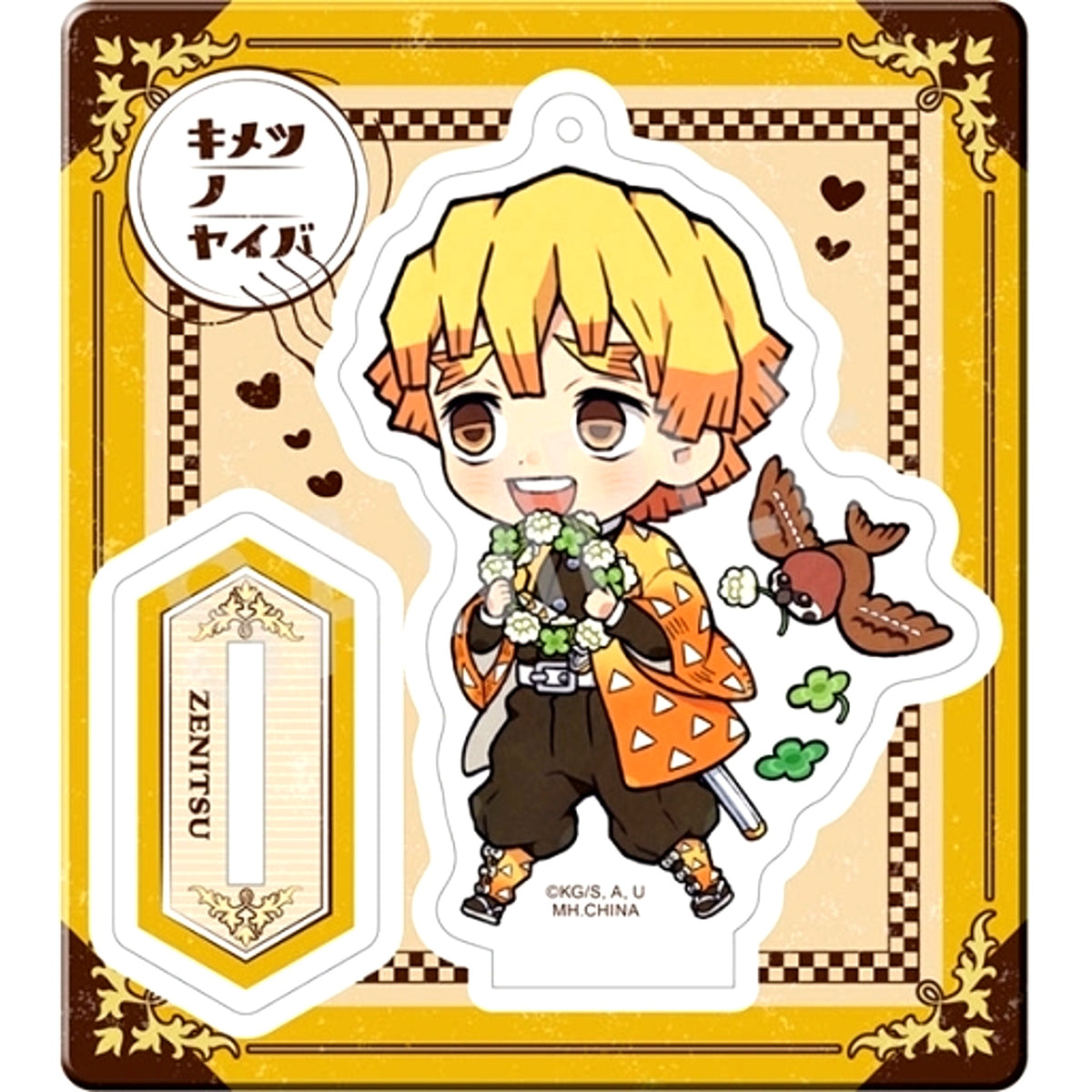 Zenitsu Agatsuma Demon Slayer Retro Acrylic Stand Outing Edition [USED]