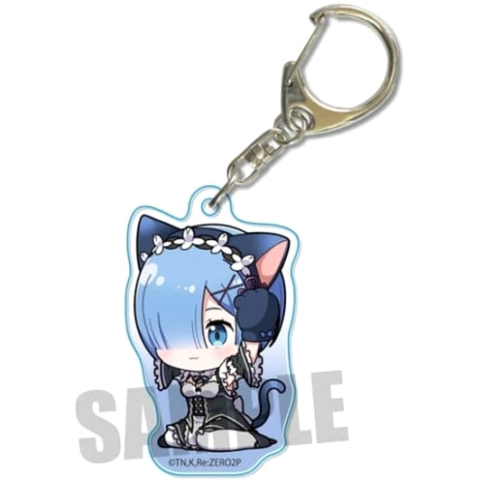Re:ZERO -Starting Life in Another World- Rem Cat Costume Acrylic Keychain Keychains [USED]