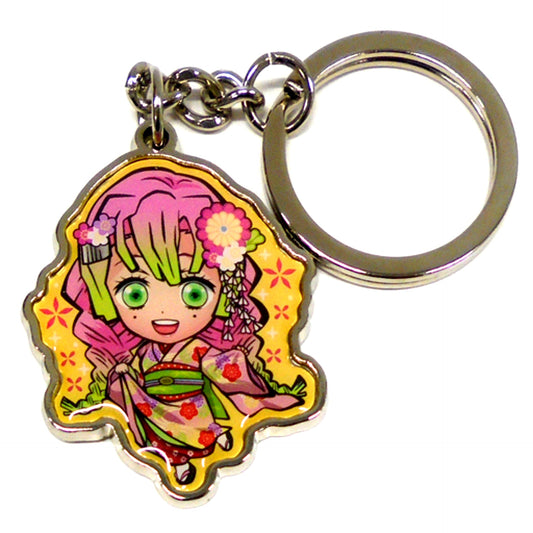 Mitsuri Kanroji Maiko 2 Demon Slayer Metal Keychain Kyoto Limited [USED]