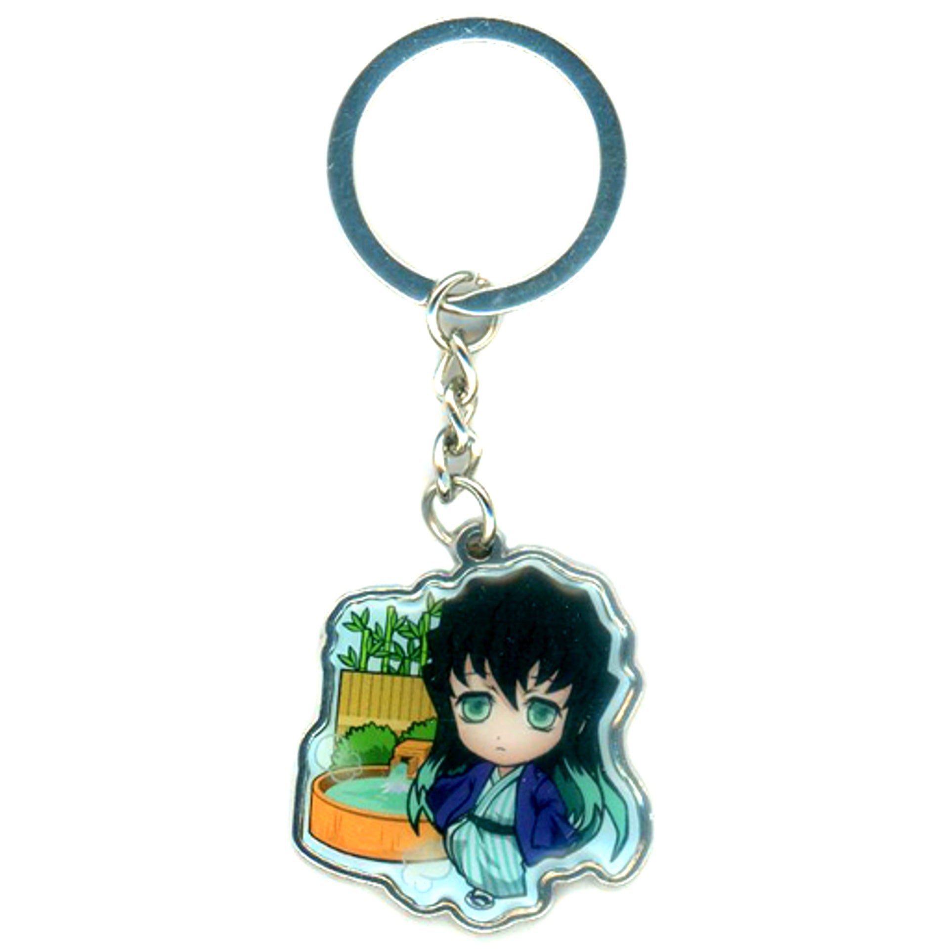 Muichiro Tokito Demon Slayer Metal Keychain Hot Spring Resort Limited [USED]