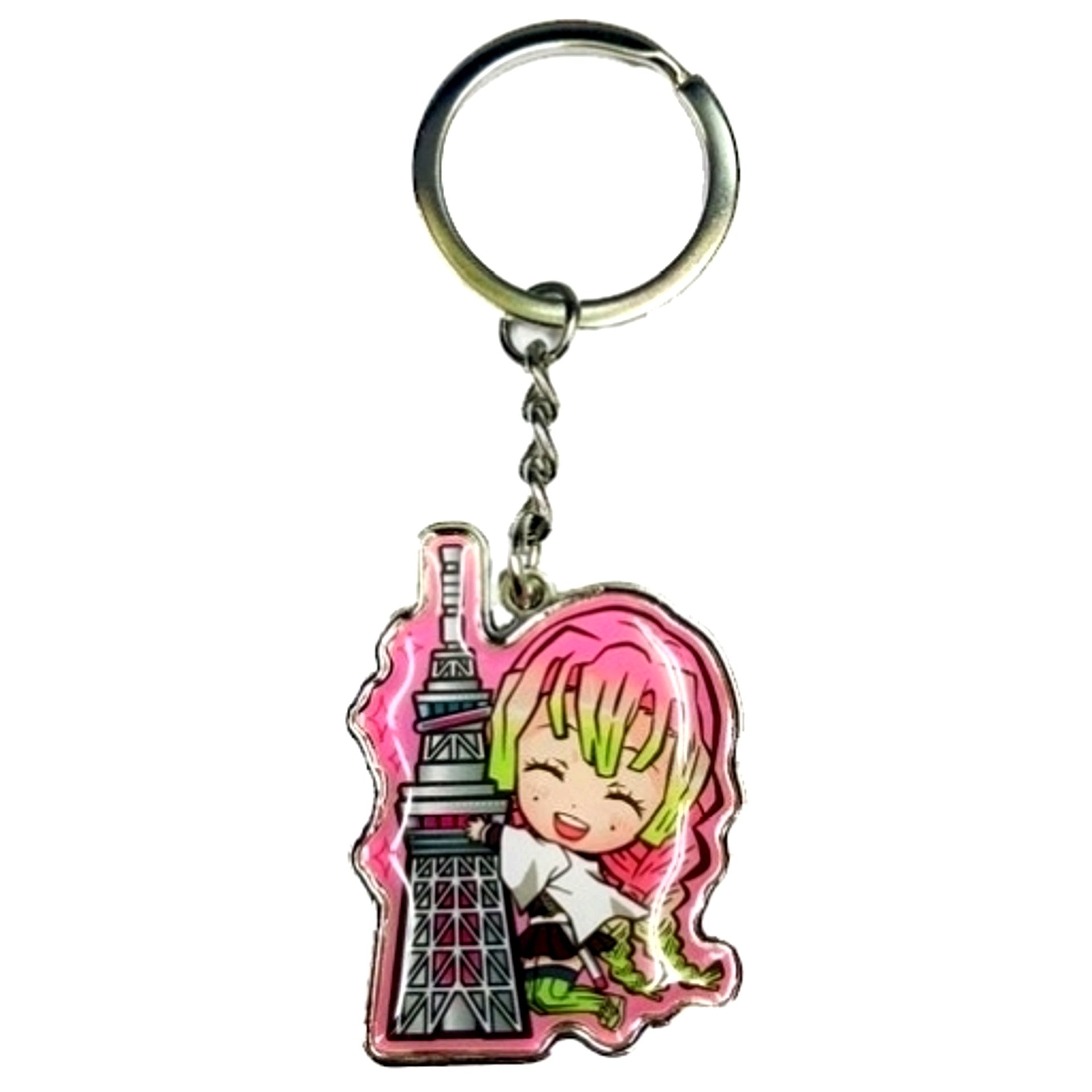 Mitsuri Kanroji Tokyo Skytree 2 Demon Slayer Metal Keychain Tokyo Limited [USED]