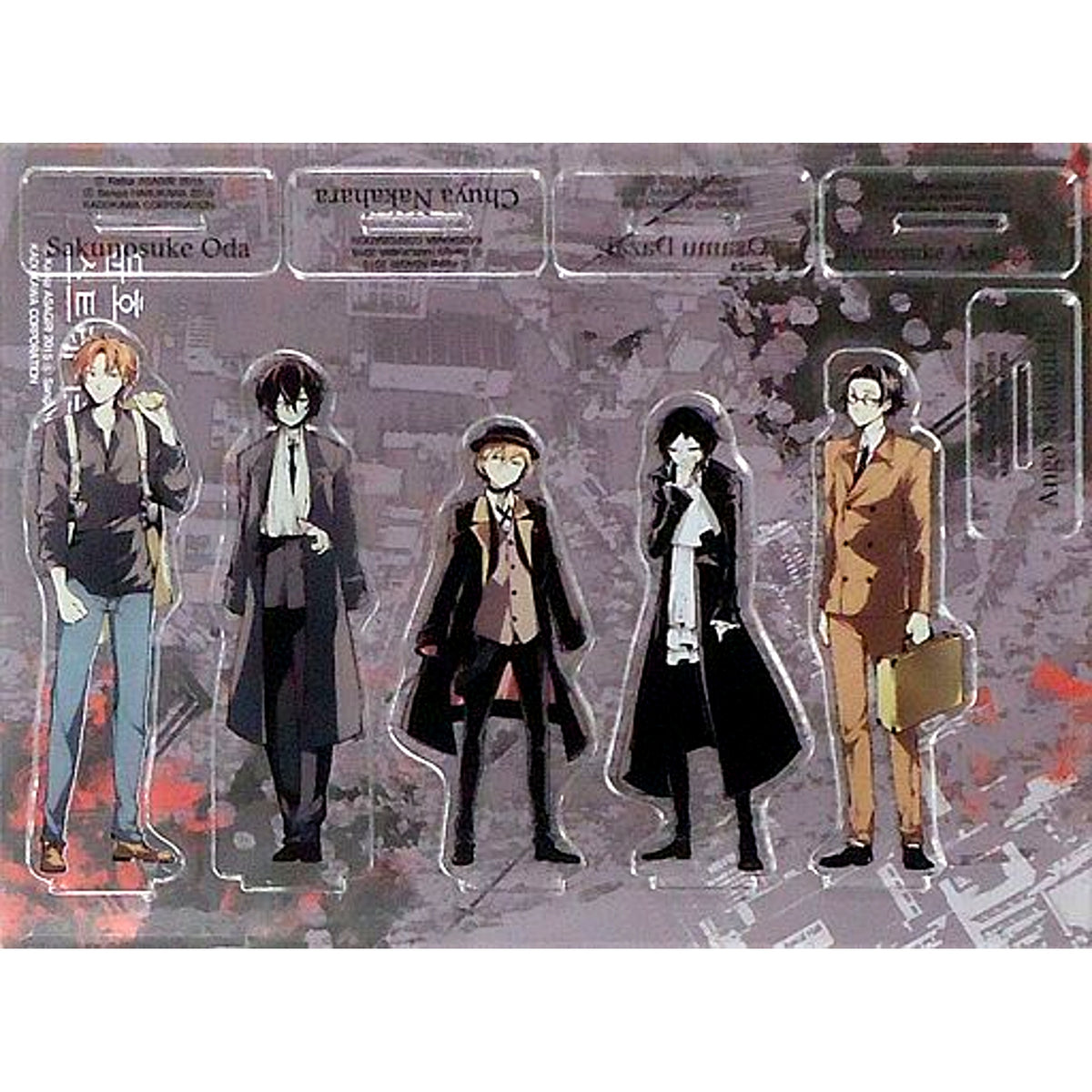 All Characters Dark Era Acrylic Stand Set Bungo Stray Dogs Seoul International Book Fair Korea Book Fair Limited [USED]
