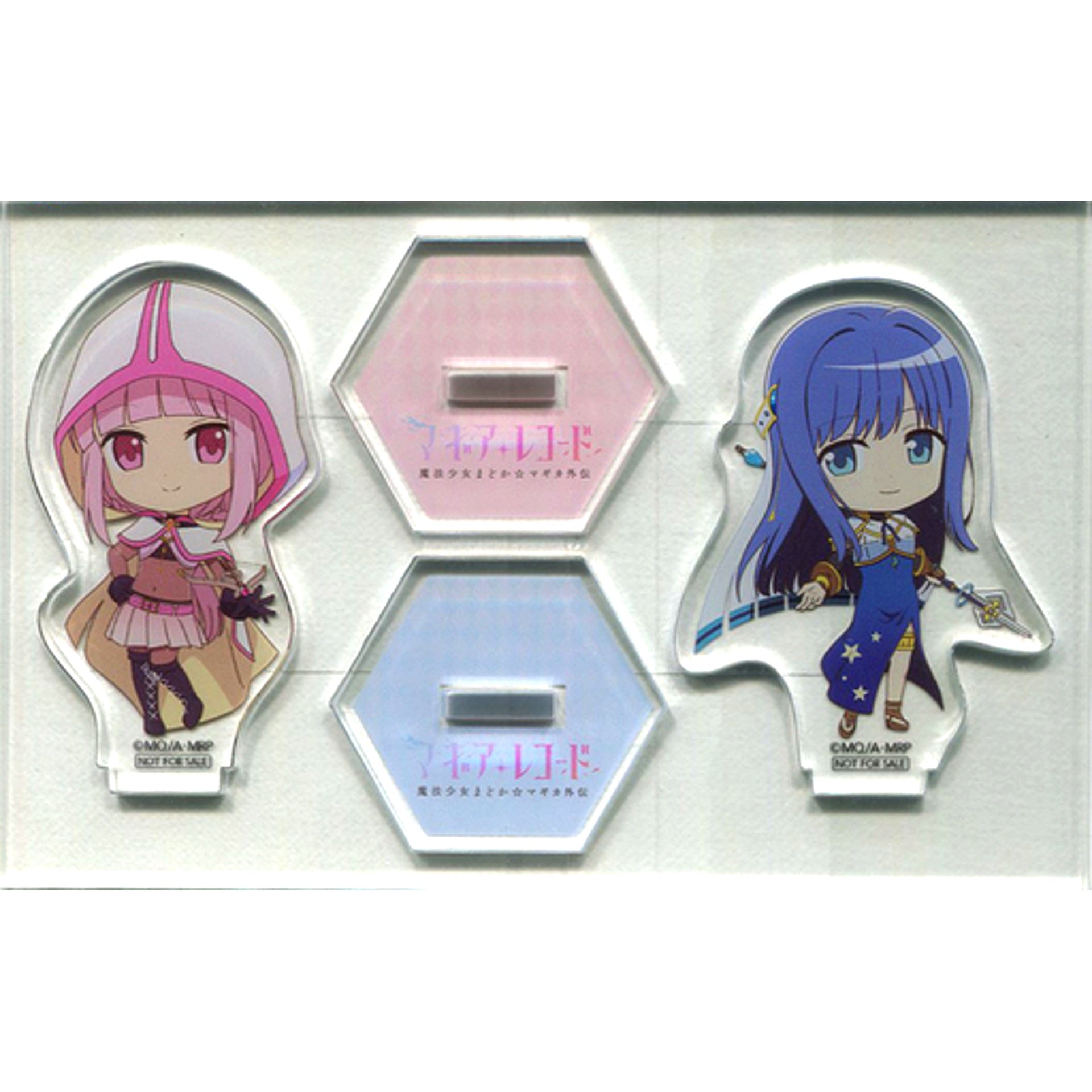 Set of 2 Yachiyo Nanami and Iroha Tamaki Acrylic Stand Magia Record Puella Magi Madoka Magica Side Story Blu-ray DVD Vol.1-5 Sofmap Bonus [USED]