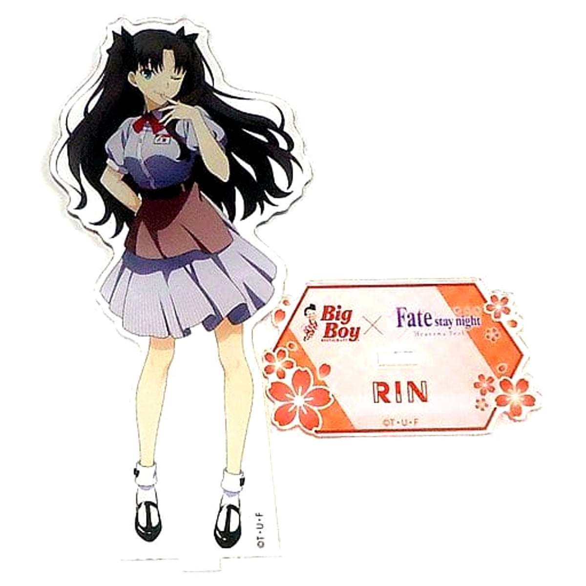 Fate/stay night: Heaven's Feel Rin Tohsaka Original Acrylic Stand Big Boy & Zensho Net Store Exclusive Acrylic Stands [USED]