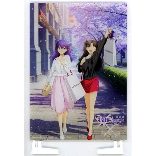 Sakura Matou & Rin Tohsaka Acrylic Stand Movie Fate/stay night Heavens Feel x Mitsukoshi [USED]