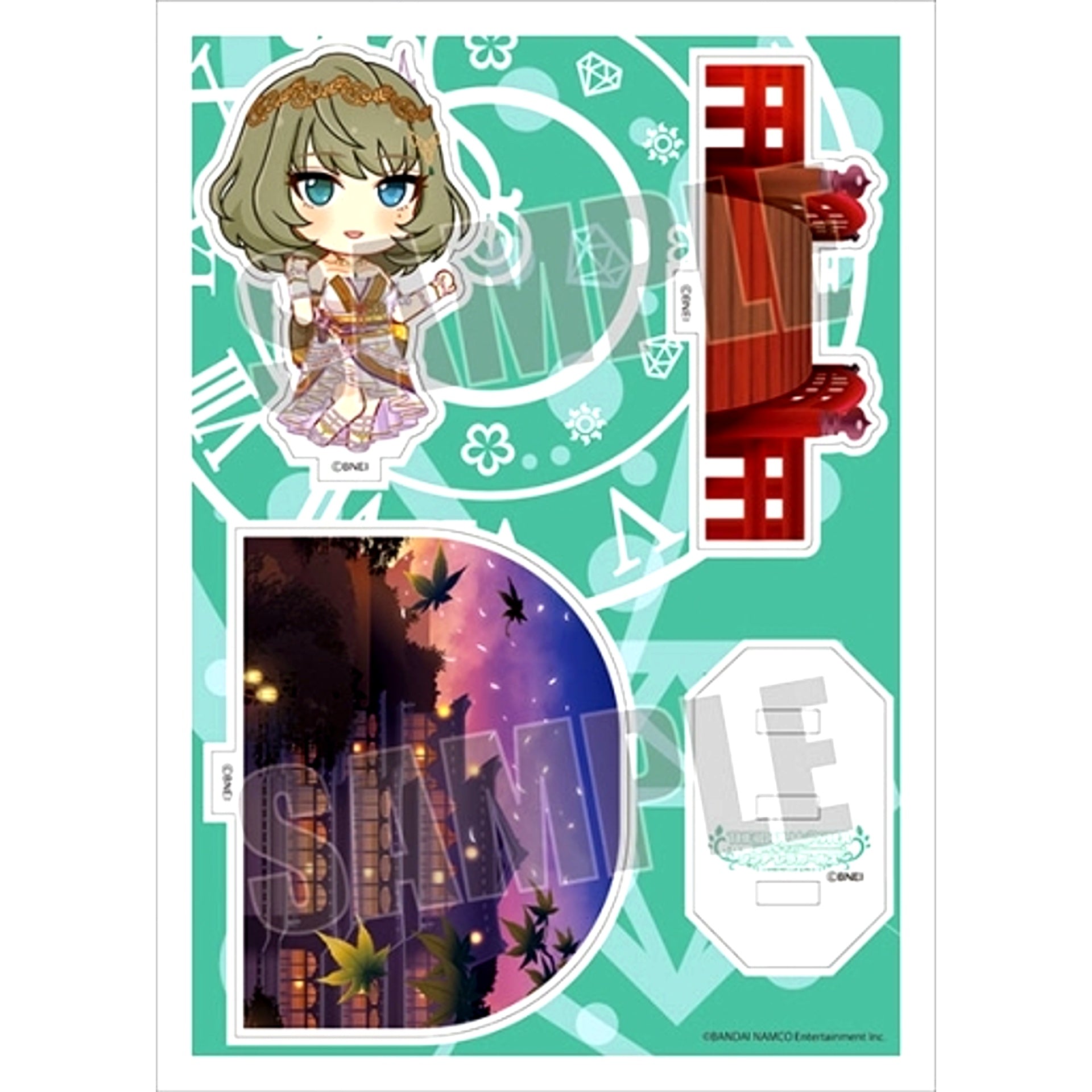 Kaede Takagaki The Idolmaster Cinderella Girls Acrylic Character Plate Puchi 20 [USED]