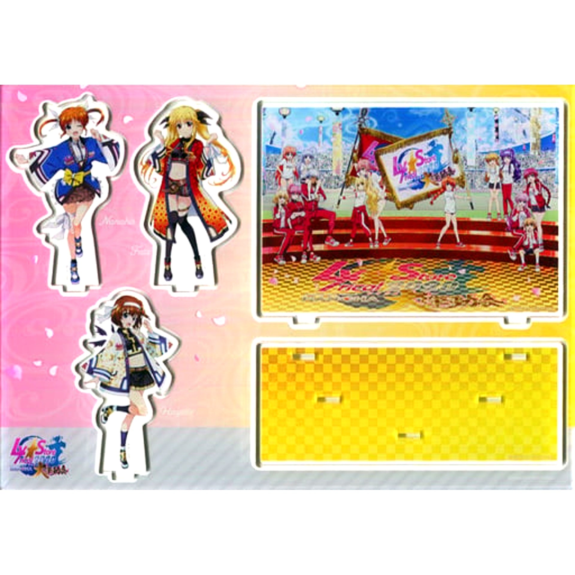 Nanoha & Fate & Hayate Acrylic Diorama Magical Girl Lyrical Nanoha Lyrical Store 2020 Lyrical Sports Festival [USED]