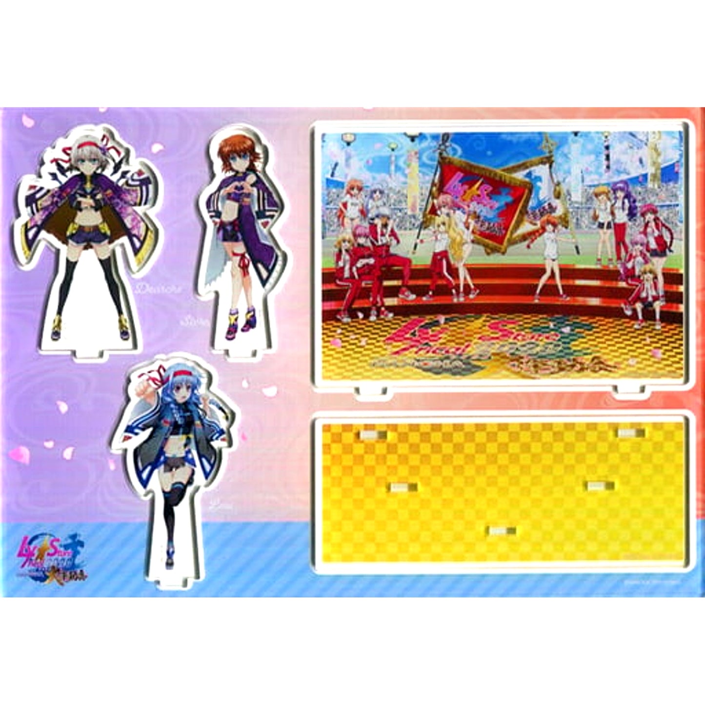 Dearche & Stern & Levi Acrylic Diorama Magical Girl Lyrical Nanoha Lyrical Store 2020 Lyrical Sports Festival [USED]
