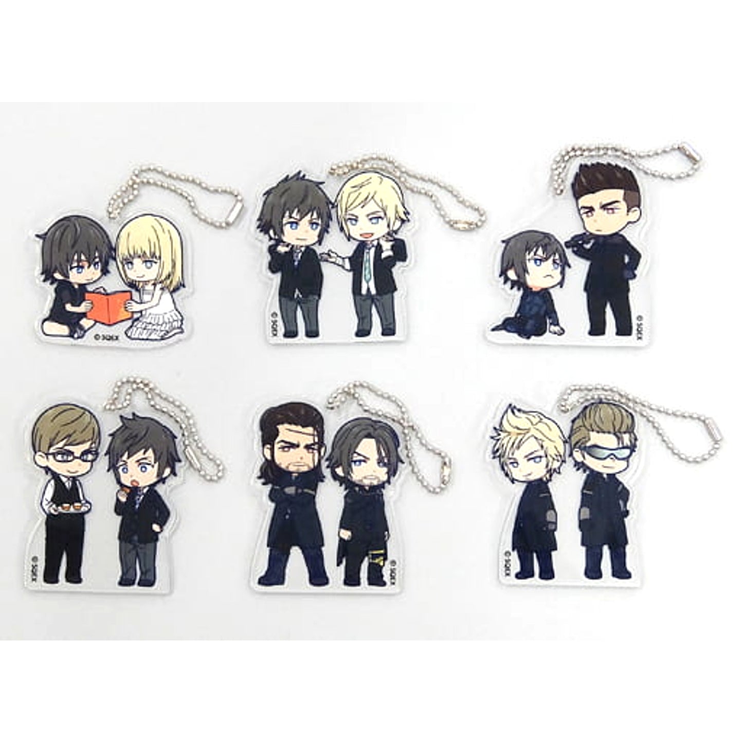 Final Fantasy XV Noctis & Others Pair Acrylic Keychain Collection All 6 Types Set Keychains [USED]