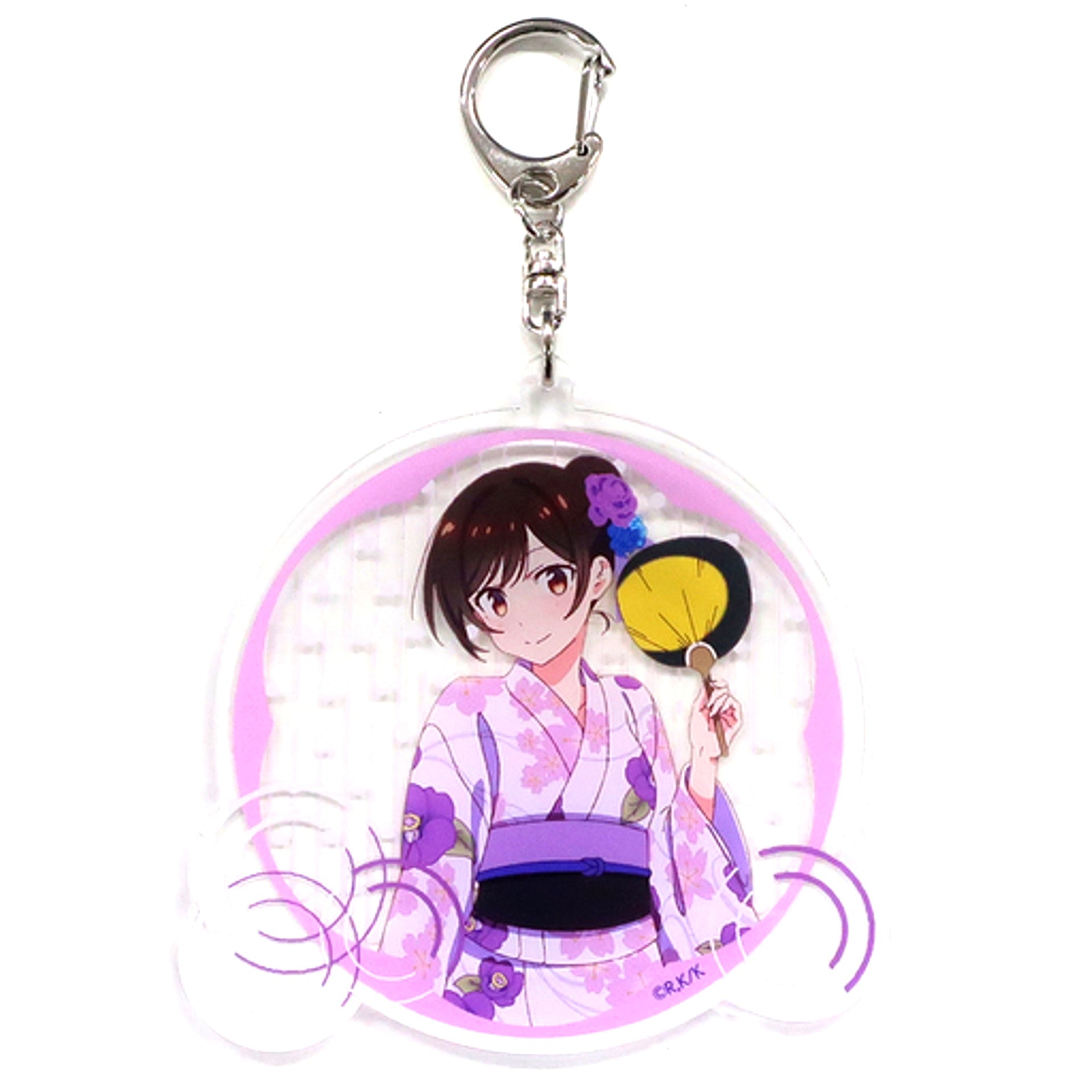 Chizuru Mizuhara Rent-A-Girlfriend Yukata Drawn Big Acrylic Keychain Pop Up Store in AKIHABARA Gamers Honten [USED]