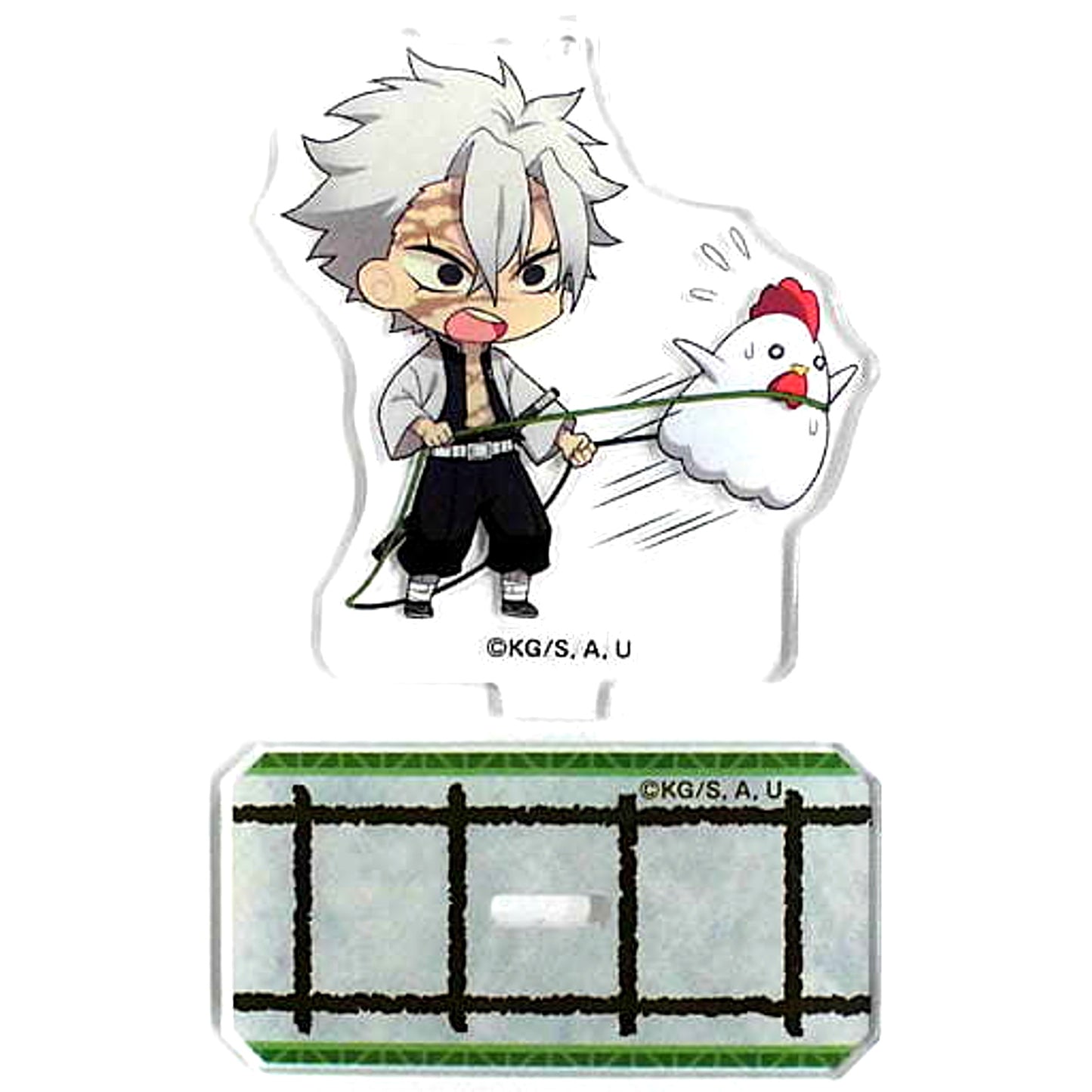 Sanemi Shinazugawa Demon Slayer Mugen Train x Lawson Mini Acrylic Stand Mascot [USED]