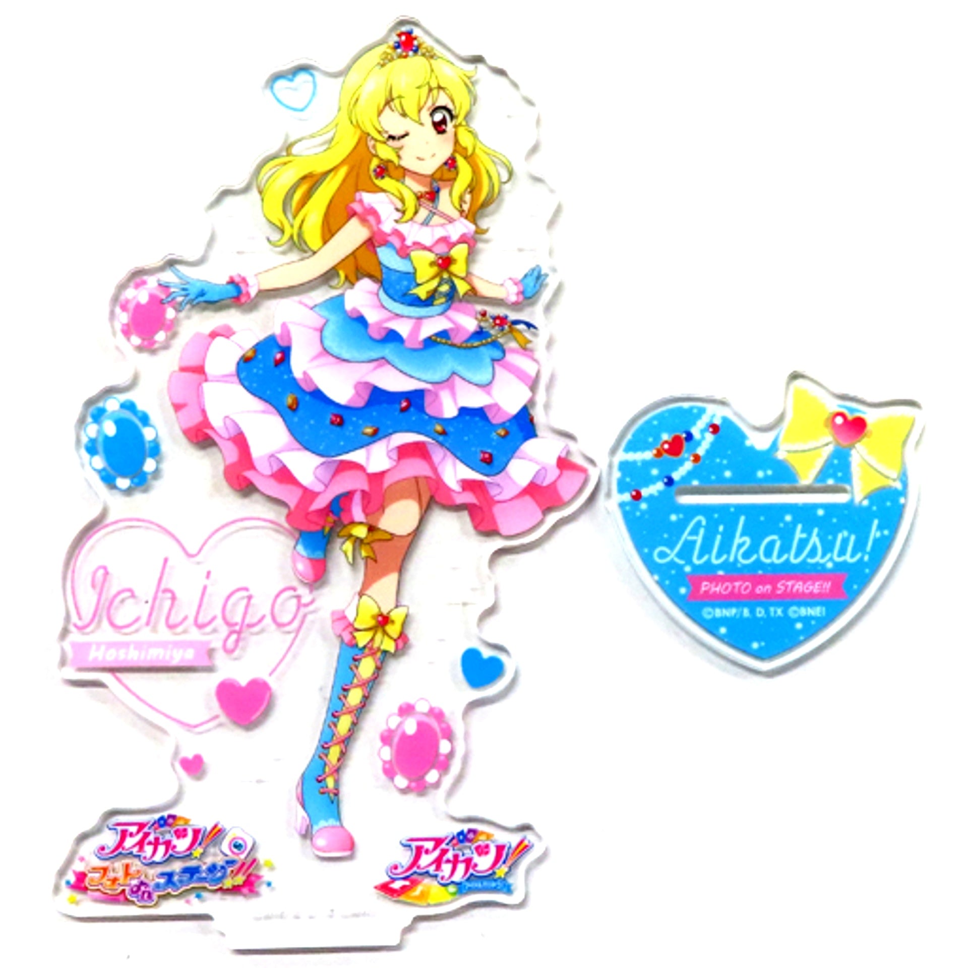 Ichigo Hoshimiya A Aikatsu! Photo on Stage!! Acrylic Stand Animate Limited [USED]