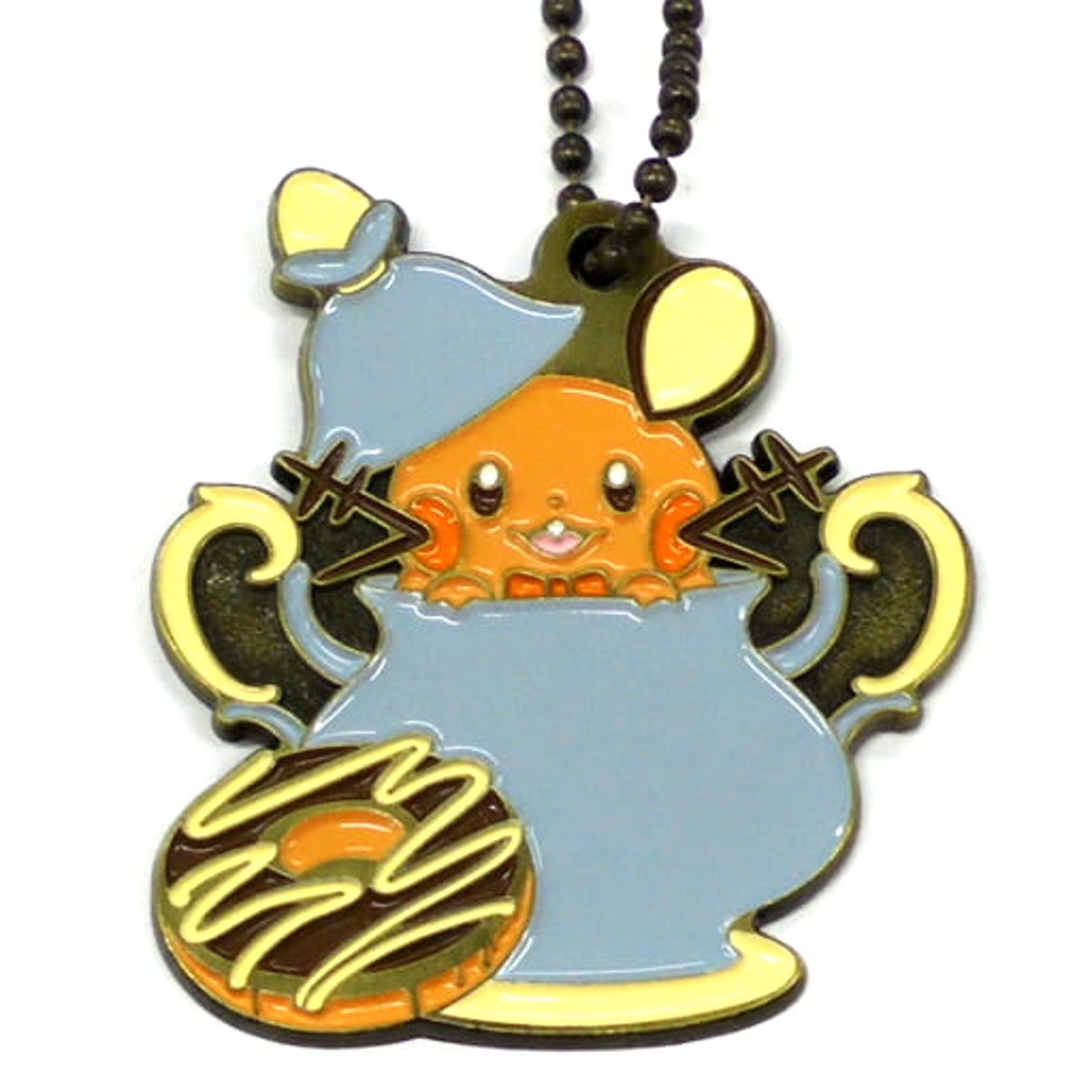 Pokemon Dedenne Ichiban Kuji Mimikkyu's Antique&Tea Metal Charm Prize G Charm [USED]