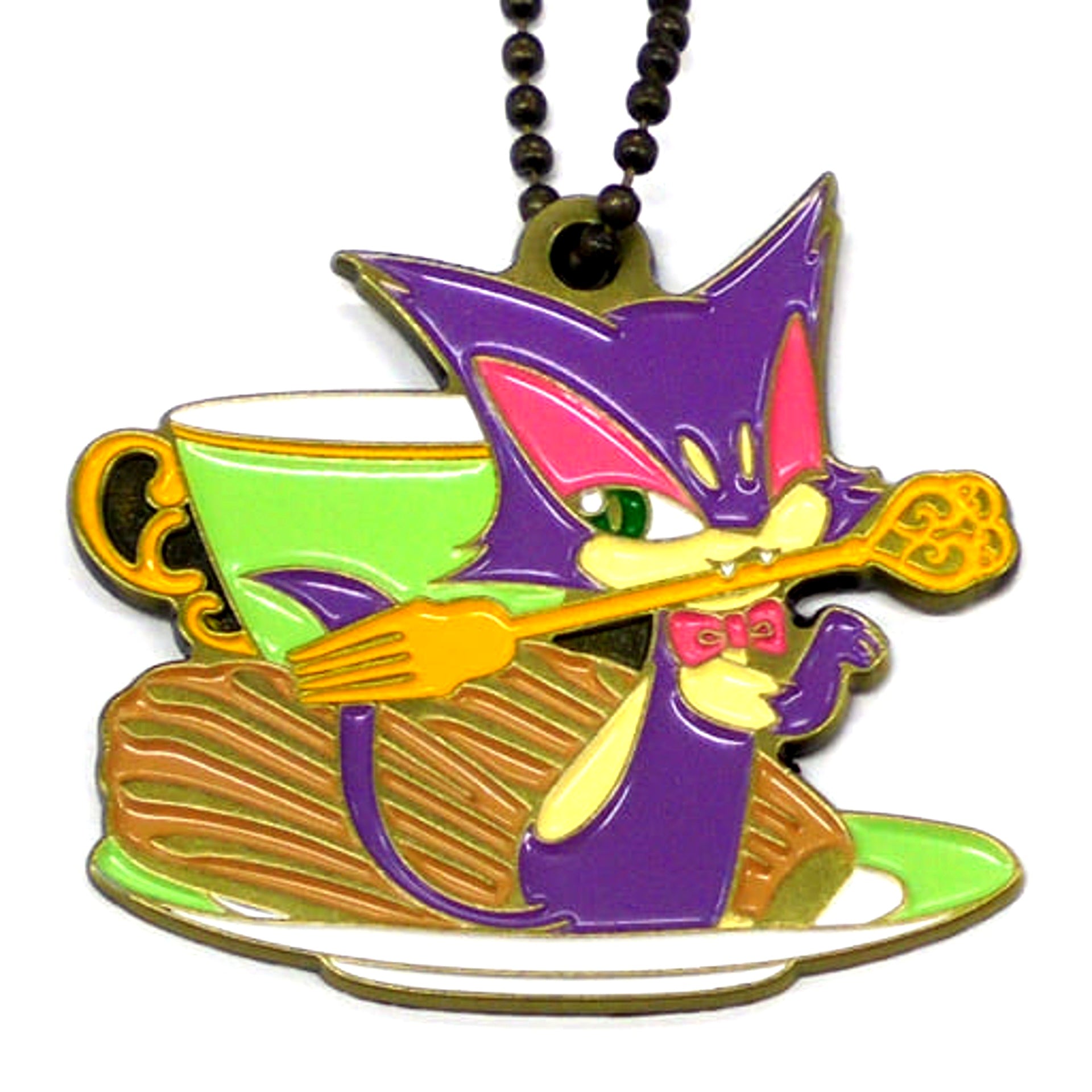 Purrloin Pokemon Ichiban Kuji Mimikkyu's Antique&Tea Metal Charm Prize G [USED]