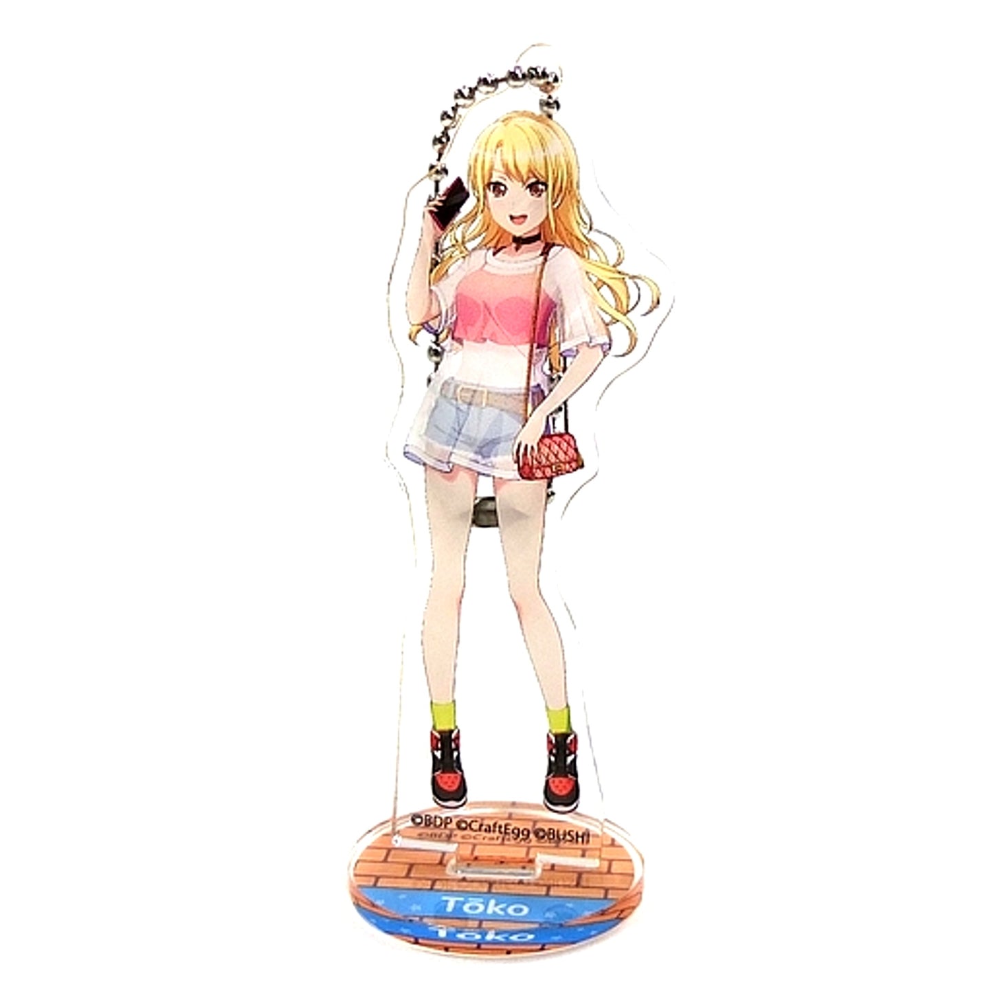 Toko Kirigaya BanG Dream! Girls Band Party! in Fuji-Q Highland Part 3 Acrylic Stand Keychain [USED]
