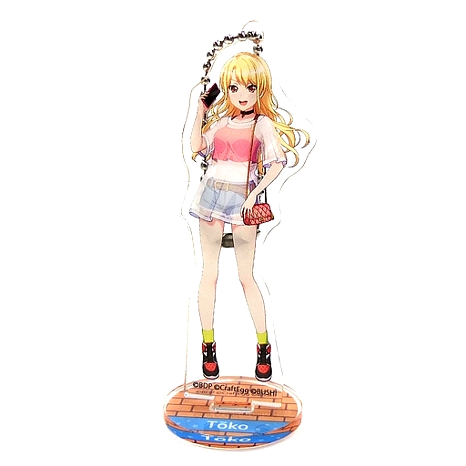 Toko Kirigaya BanG Dream! Girls Band Party! in Fuji-Q Highland Part 3 Acrylic Stand Keychain [USED]