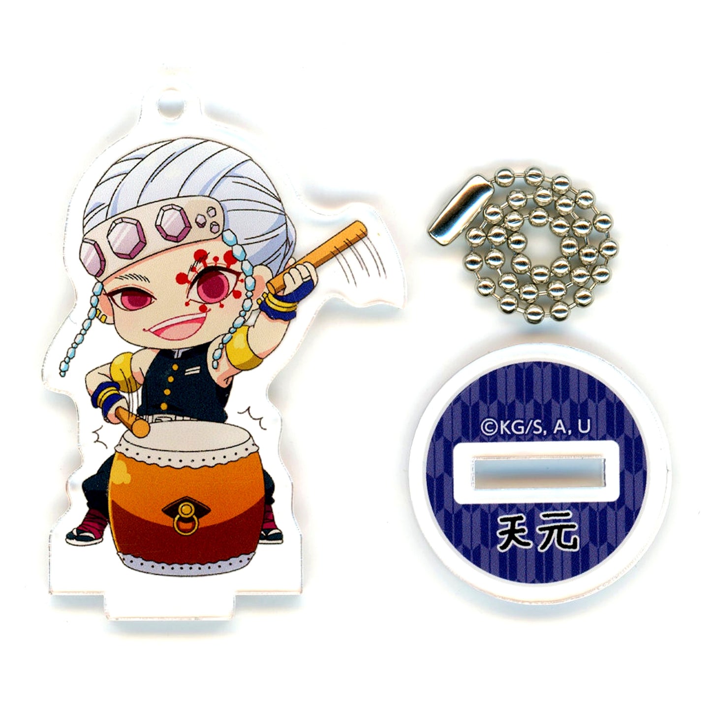 Tengen Uzui Demon Slayer: Kimetsu no Yaiba The Movie: Mugen Train Lawson Store 100 Ponta d Point Member Ltd Campaign Receipt Stamp Lottery C Course Winning Item Original Acrylic Stand Keychain [USED]