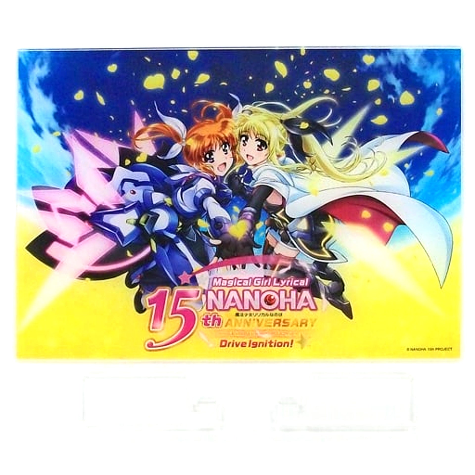 15th Anniversary Main Visual B5 Acrylic Board Magical Girl Lyrical Nanoha 15th Anniversary x Meat Bar Nixon President Akihabara [USED]