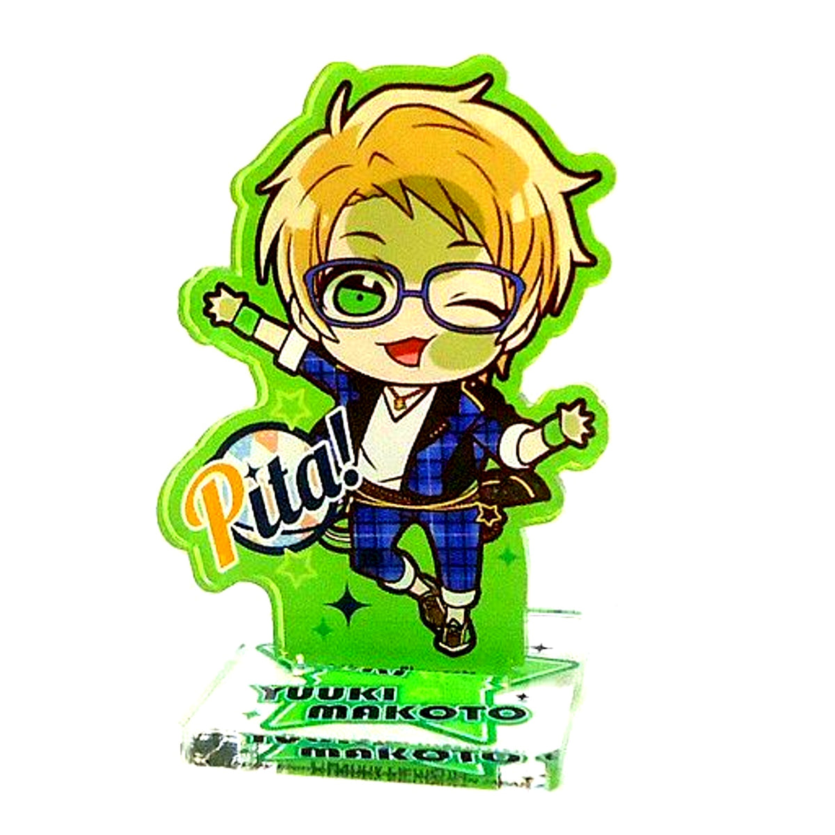 Makoto Yuuki Ensemble Stars! Pita Deformed Acrylic Stand [USED]
