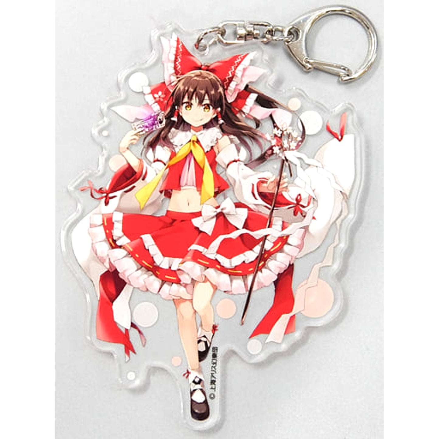 Touhou Project Reimu Hakurei Windows Version Jumbo Acrylic Keychain Atre Akihabara Hakurei Shrine Autumn Festival 2020 Exclusive Keychains [USED]