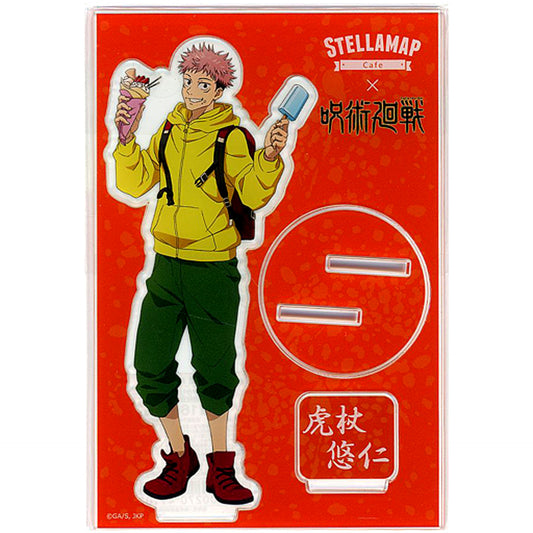 Yuji Itadori Illustration Acrylic Stand Sheet Jujutsu Kaisen x Sofmap Collaboration Stellamap Cafe [USED]