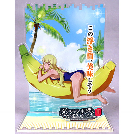 Ais Wallenstein Illustration Acrylic Stand Is It Wrong to Try to Pick Up Girls in a Dungeon? II x STELLAMAP Cafe [USED]