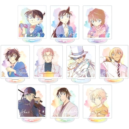 Detective Conan Conan Edogawa & Others All 10 Types Set Trading Ani-Art Acrylic Stand Vol.4 Acrylic Stands [USED]