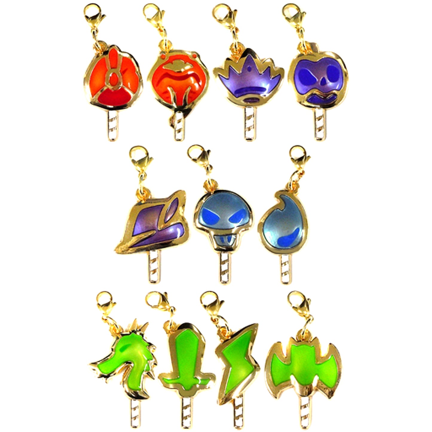 Set of 11 Disney Twisted Wonderland Candy Metal Charm Vol.2 [USED]
