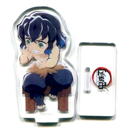 Inosuke Hashibira Random Acrylic Stand Demon Slayer x Machi Asobi Cafe Moon Viewing Event 2020 [USED]