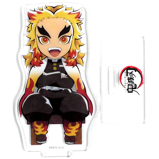 Kyojuro Rengoku Random Acrylic Stand Demon Slayer x Machi Asobi Cafe Moon Viewing Event 2020 [USED]