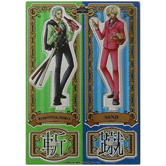 One Piece Zoro Sanji Yakara Acrylic Stand Straw Store Limited Acrylic Stands [USED]