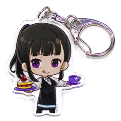 Fire Force Maki Oze Acrylic Keychain Cafe Ver. Princess Cafe Limited Keychains [USED]