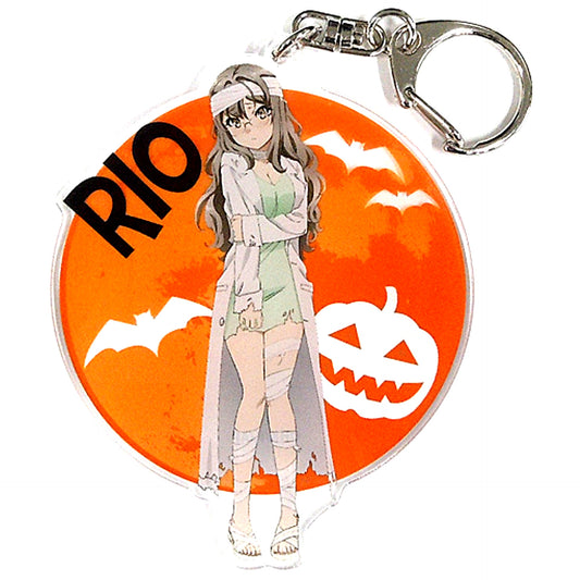 Rio Futaba Halloween Ver. Illustration BIG Acrylic Keychain Rascal Does Not Dream of Bunny Girl Senpai [USED]