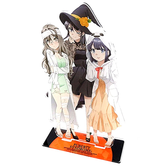 Group Halloween Ver. Illustration BIG Acrylic Stand Rascal Does Not Dream of Bunny Girl Senpai [USED]