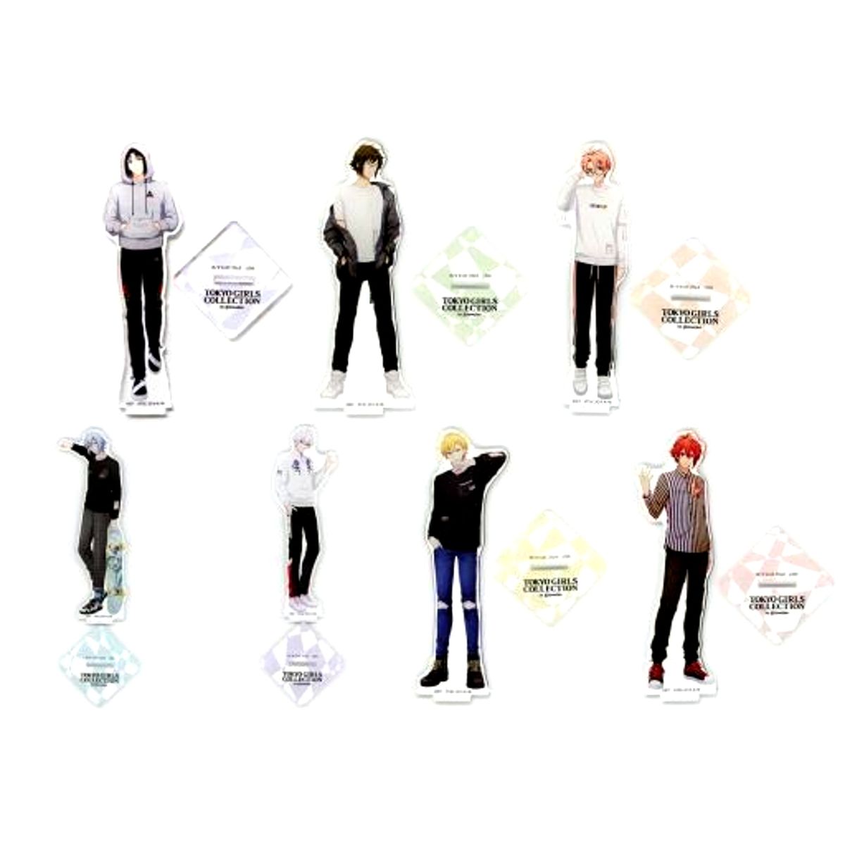 Set of 7 IDOLiSH7 Acrylic Stand Set Tokyo Girls Collection 2019 Autumn/Winter [USED]