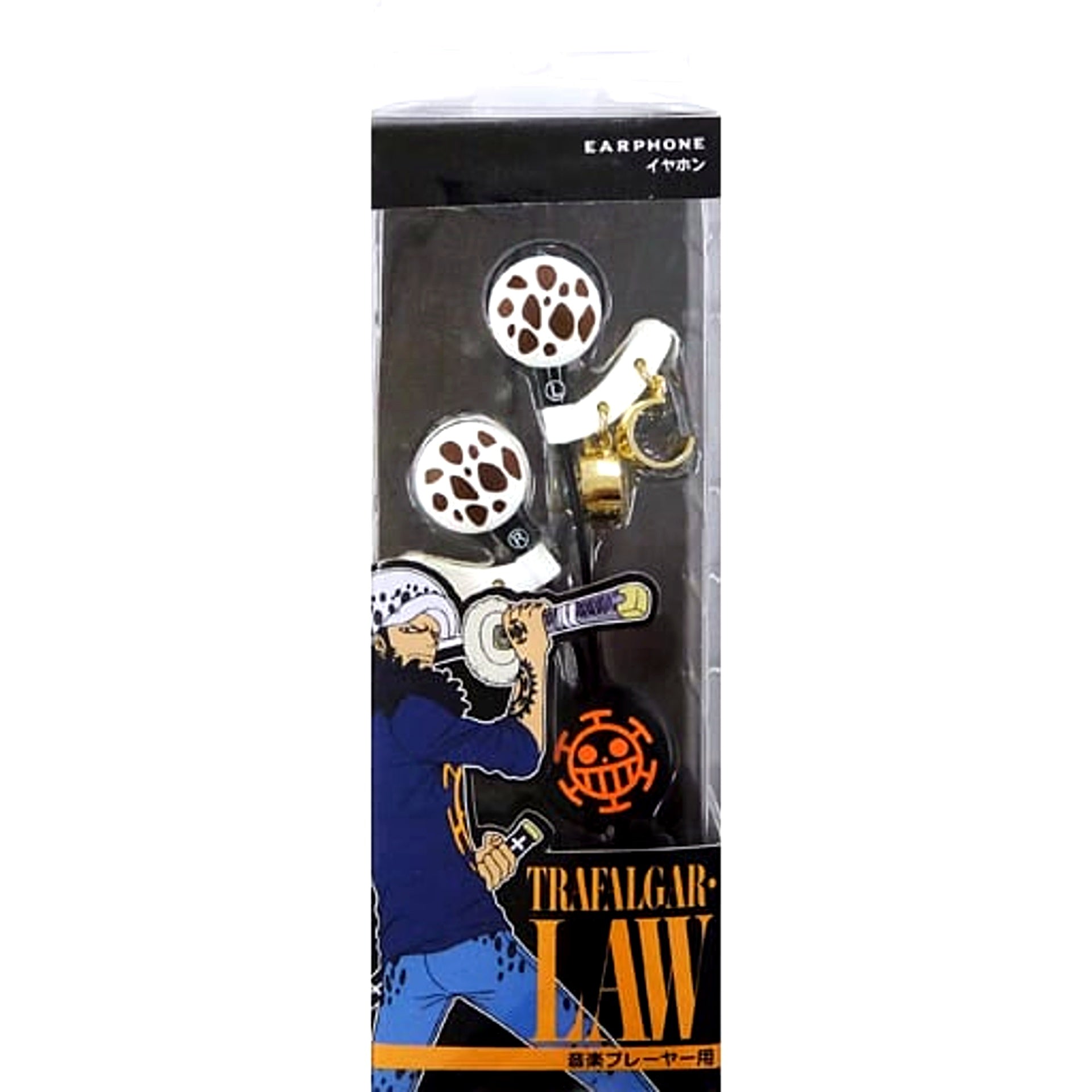Trafalgar Law One Piece Stainless Steel Earphones for Electronic Devices Universal Studios Japan Limited [USED]