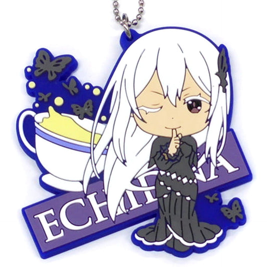 Re:ZERO -Starting Life in Another World- Echidna Ichiban Kuji The Story is To Be Continued Rubber Keychain Kyun Chara Illustrations Prize F Keychains [USED]