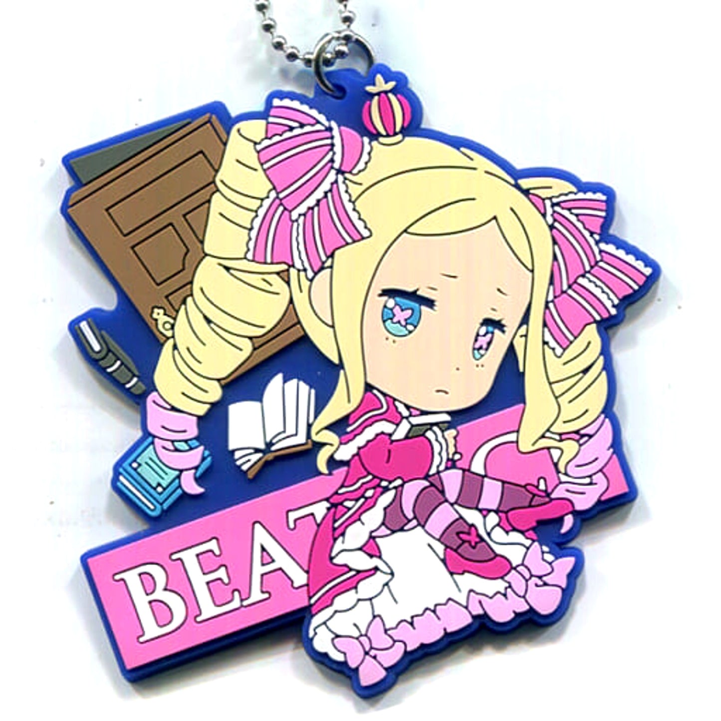 Re:ZERO -Starting Life in Another World- Beatrice Ichiban Kuji The Story is To Be Continued Rubber Keychain Kyun Chara Illustrations Prize F Keychains [USED]