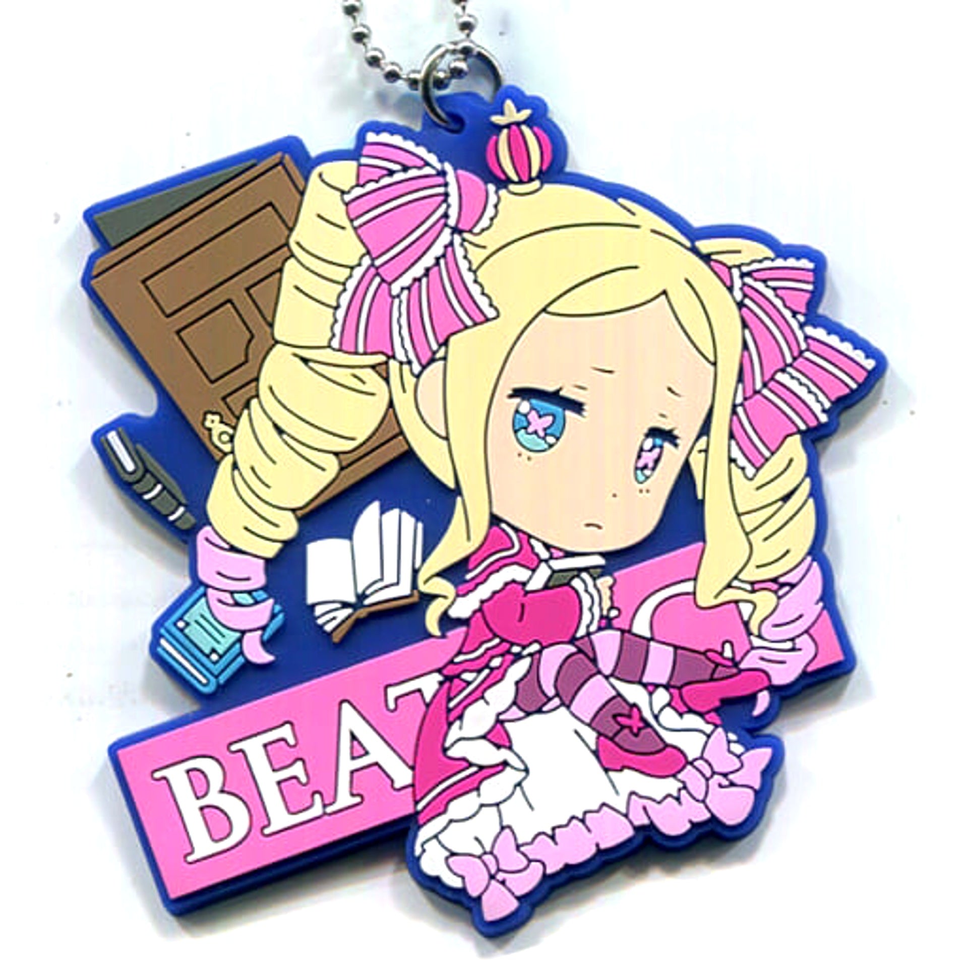 Re:ZERO -Starting Life in Another World- Beatrice Ichiban Kuji The Story is To Be Continued Rubber Keychain Kyun Chara Illustrations Prize F Keychains [USED]