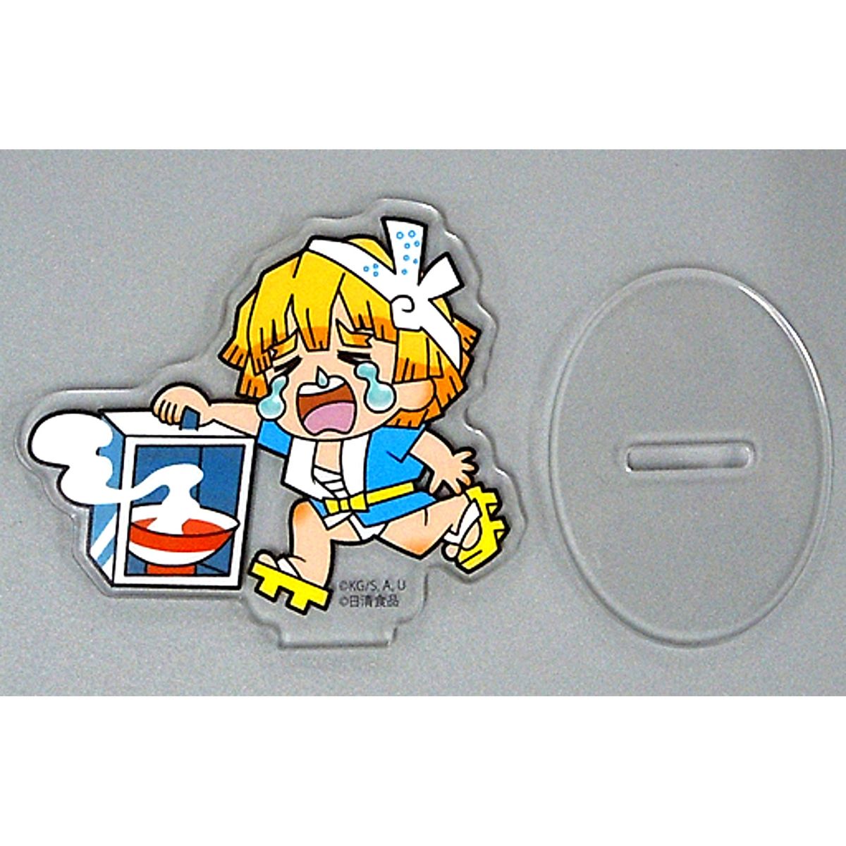 Zenitsu Agatsuma Secret Demae Boya Hiyoko-chan Acrylic Stand Demon Slayer: Kimetsu no Yaiba x Nissin Foods Eligible Product Purchase Bonus [USED]