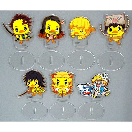Set of 7 Hiyoko-chan Acrylic Stand Demon Slayer x Nissin Foods Eligible Product Purchase Bonus [USED]