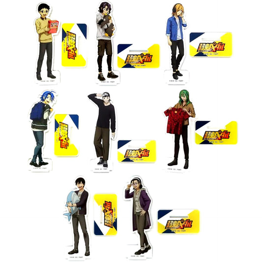 Set of 8 Yowamushi Pedal Trading Acrylic Stand Village Vanguard Ltd [USED]