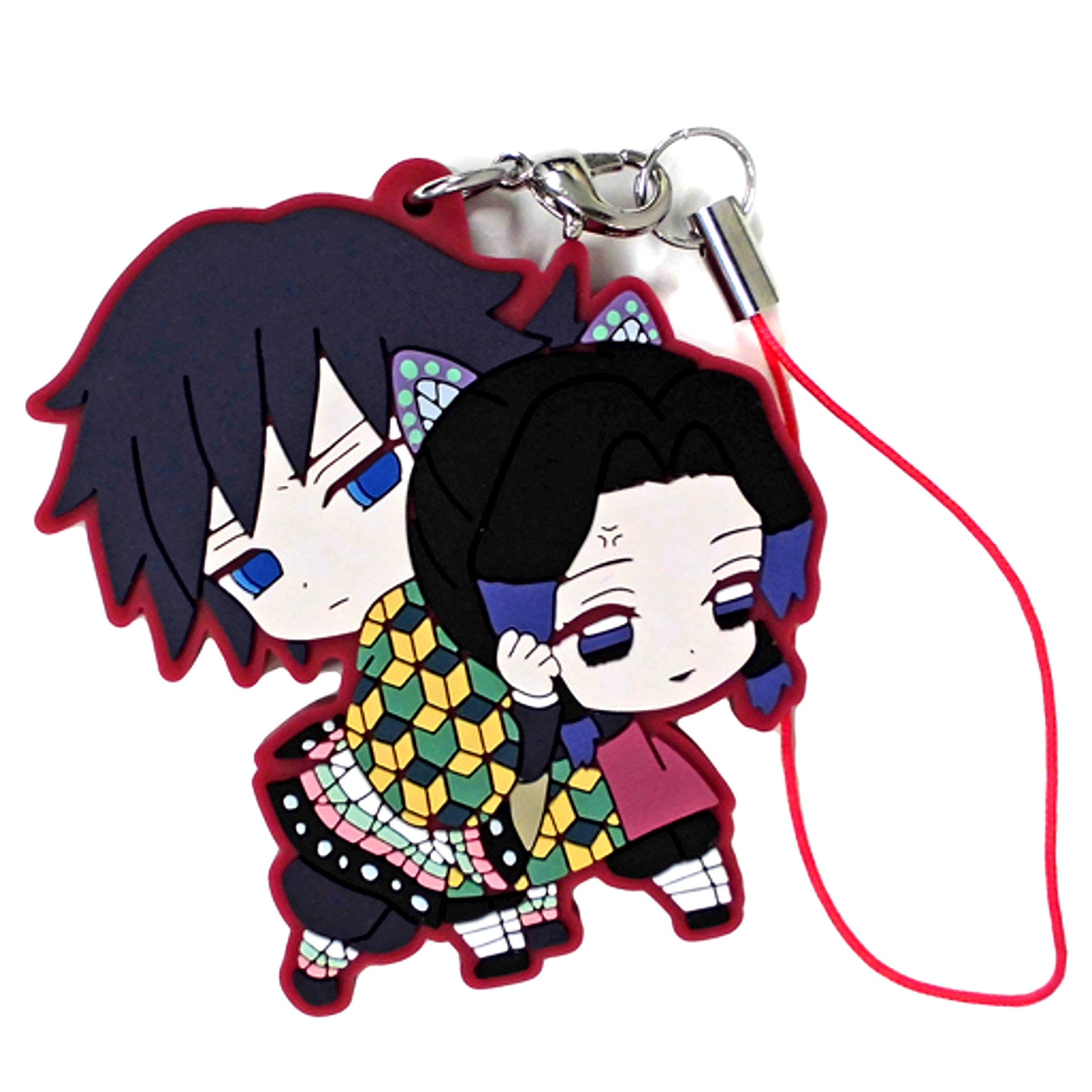 Giyu Tomioka & Shinobu Kocho Demon Slayer: Kimetsu no Yaiba Metsu! Capsule Rubber Mascot 4 [USED]