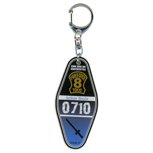Fire Force Arthur Boyle Motel Style Acrylic Keychain Limited Shop in Marui Limited Keychains [USED]