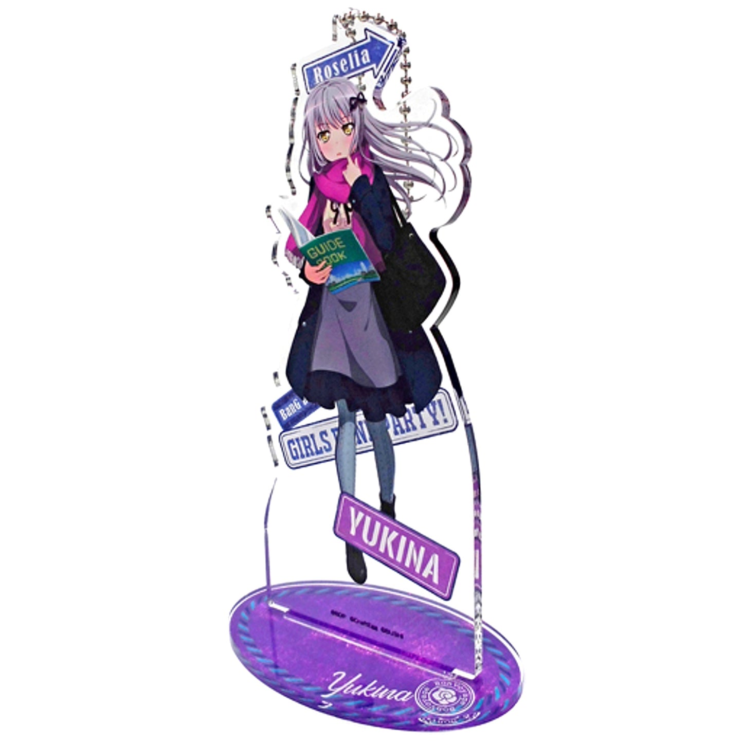 Yukina Minato Travel Ver. Acrylic Stand Keychain Bandori! Girls Band Party! [USED]